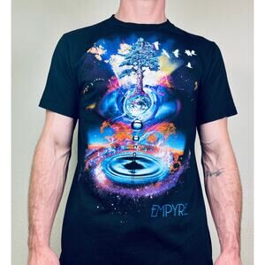 Empyre Brand Tree of Life Drip Graphic Tee Mens Medium Dopamine Art to Wear